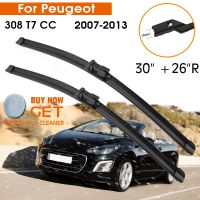 Car Wiper Blade For Peugeot 308 T7 CC 2007 2013 Windshield Rubber Silicon Refill Front Window Wiper 30 quot; 26 quot;R LHD RHD Accessorie