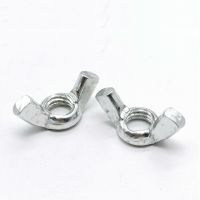 10pcs M3 M4 M5 M6 M8 M10 M12  DIN315 Squate Wing nuts Carbon steel Butterfly Nuts Nails Screws Fasteners