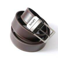 Men Belts With For Men 120 Cm Brown PU Leather Luxury Strap Male Belt