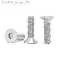 10/50 M1.6 M2 M2.5 M3 M4 M5 M6 M8 304 Stainless Steel Hexagon Hex Socket Head Flat Countersunk Allen Bolt Screw L 3-100mm GB70.3