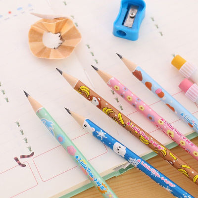 Happylife Satation ดินสอไม้ ดินสอ คละสี คละแบบ