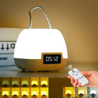 Led Clock Remote Night Light Color Brightness Adjustable Mothers Night Feeding Light Portable Kids Beside Lamp Rechargeable