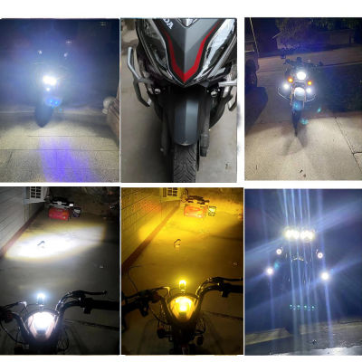 LED ไฟหน้าสำหรับรถจักรยานยนต์ไฟตัดหมอกสำหรับฮอนด้าเงา1100เงา Aero 750 Super Cub SHADO W VT1100 CBR1000RR MSX 125