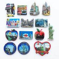 USA Originality 3D Streetscape Fridge Magnets Tourism Souvenir Refrigerator Magnetic Sticker Collection Gift