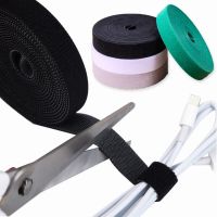 5M Reusable Fastening Tape Cable Ties Self Adhesive Hook and Loop Straps Nylon Sticker DIY Craft Storage Organizer Accessories Cable Management