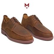 Giày tây nam MAD Derby moctoe classic chính hãng da bò sáp ngựa điên cao