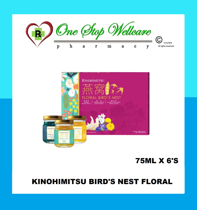 KINOHIMITSU BIRD'S NEST FLORAL 75MLX 6'S (EXP 02/2025) Lazada