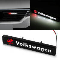 1Pcs Badge โลโก้ด้านหน้าสำหรับ Grille ตกแต่งไฟ LED สำหรับโฟล์คสวาเก้นโปโลกอล์ฟ3 4 5 6 7 B4 B5 B6 B7 B8รถจัดแต่งทรงผม