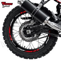 For YAMAHA TENERE 700 Tenere700 XTZ 700 XTZ700 Reflective Motorcycle Wheel Sticker Rim Stripe Decal Accessories