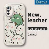 เคส Dienya สำหรับ A16 OPPO เคส A54s A16E A16K A16s การ์ตูนหลากสีน่ารักไดโนเสาร์สีขาวและสีเขียวบางนุ่มหนังเคสมือถือกันกระแทกเคสกันกระแทกทนทานต่อการตกหล่น