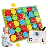 Abc Puzzle Abc Peg Puzzle for Kids Montessori Educational Peg Puzzles for Kids Toddler Alphabet Learning Toys friendly