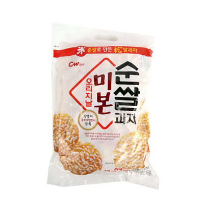 ขนมเกาหลี คุกกี้ข้าว รสออริจินัล cw soonssal snack original 288g 청우 미본 순쌀 과자 오리지날