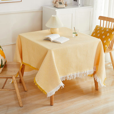 ผ้าปูโต๊ะถุงผ้าคอตตอนลินินเล็กน้อย,โต๊ะกลมขนาดเล็ก,หรูหราเบา,การถ่ายภาพระดับไฮเอนด์,โต๊ะยาว,โต๊ะกาแฟ,หอพักสไตล์ฝรั่งเศส