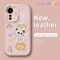 Jlingji เคสสำหรับ Vivo Y77 5G Y77E 5G Iqoo Z6 Lite เคสดีไซน์ใหม่ลายสัตว์น่ารักเคสใส่โทรศัพท์หนังซิลิโคนนิ่มเคสมือถือกันกระแทกป้องกันการตกพร้อมเคสป้องกันกล้องสำหรับเลนส์คลุมทั้งหมด