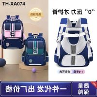 New childrens schoolbags for grades one two three four five six boys shoulders girls shoulder bags printed logo