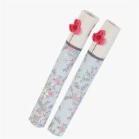 1 Pair Door Handle Cover Pastoral Flowers Cotton Doorknob Cover Double-door Refrigerator Anti-static Covers Refrigerator Gloves