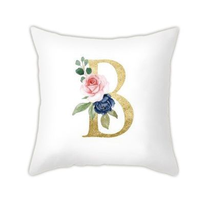 Letters Printed Pillowcase Cushion Peach Skin Velvet Short Plush Custom 80STDLMWY01