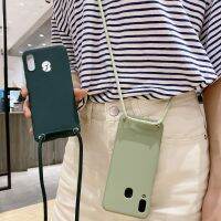 [ขายดี] เชือก Crossbody Funda สำหรับ Huawei Honor 10 8 Lite 8A 8S P Smart Z Y5 Y9 Y7 Y6 Pro Prime 2019เคสฝาครอบสายสายสร้อยคอน้ำ