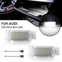 แผ่นเรืองแสงกล่องที่วางเท้าข้างประตูรถ Q5ไฟ LED สำหรับรถ Audi A1 A2 A3 A4 A5 A6 B8รถ B7สีขาว VW