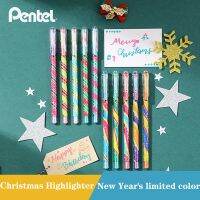 【LZ】●☾✎  Japonês Pentel Highlighter Glitter Natal Gel Pen K110 Cor Pintura Híbrida Cartão DIY Making Papelaria Arte