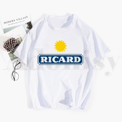 Ricard Graphic Short Sleeve Womens Tees Vintaget Shirt Womens Tshirt 100% Cotton Gildan