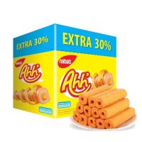 ?Nabati Richeese Ahh [Extra 30%] (5g+1.5g X 20Pcs)130g อ๊ะห์ ข้าวโพดอบกรอบเคลือบและสอดไส้ชีส