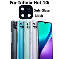 2PCS สําหรับ Infinix Hot 10i Back Camera Glass Lens พร้อมสติกเกอร์กาวเปลี่ยนกาว