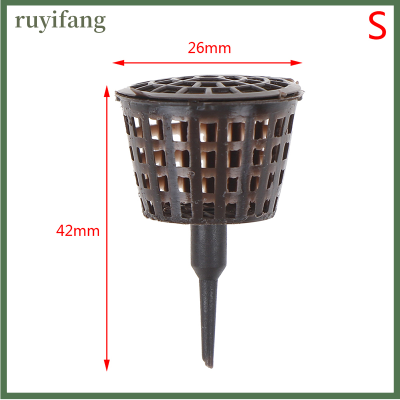 ruyifang 10pcs กล่องปุ๋ยพลาสติกบอนไซเครื่องมือปุ๋ยฝาครอบตะกร้าโดมกรณี