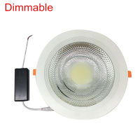 Round LED Downlight 5W 10W 15W 25W 30W Recessed LED COB Ceiling Panel light AC110V 220V 3000K4000K6000K Dimmable