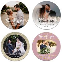 Custom Photo Stickers Labels Wedding Sticker Personalized Photo Design Label Birthday Celebration Party Invitations Seal Labels