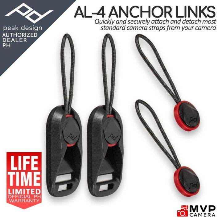OFFICIAL PH Peak Design AL4 ANCHOR LINKS BLACK MVP CAMERA Lazada PH