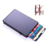Slim Aluminum Card Wallet RFID Pop-up Push Button Bank Credit Card Case Holder Thin Smart Metal Wallet For Man Women