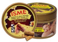 ISME Thanaka &amp; Milk Protein อิสมี ทานาคา &amp; มิลค์โปรตีน บอดี้ สครับสปา 350g.