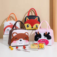 Cartoon Animals Lunch Bag Cute Cooler Lunch Box Kids Women Travel Picnic Thermal Breakfast Storage Bags