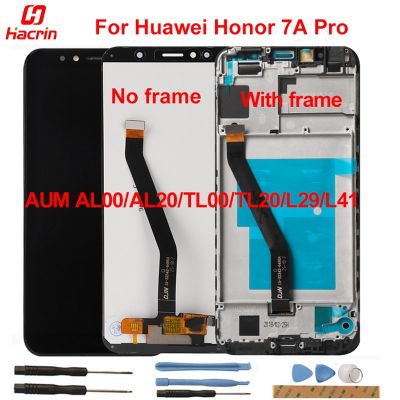 สำหรับ Huawei Honor 7a โปรแอลซีดีหน้าจอสัมผัสพร้อมหน้าจอกรอบภาพ Lcd สำหรับ Huawei Honor 7a Aum Al00/Al20/Tl00/Tl20/L29/L41 5.7"