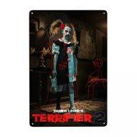 Retro Terrifiers Girl Halloween Horror Movie Metal Sign Custom Tin Plaque Gate Garden Bars Home Decor 12 x 8 Inches Pipe Fittings Accessories