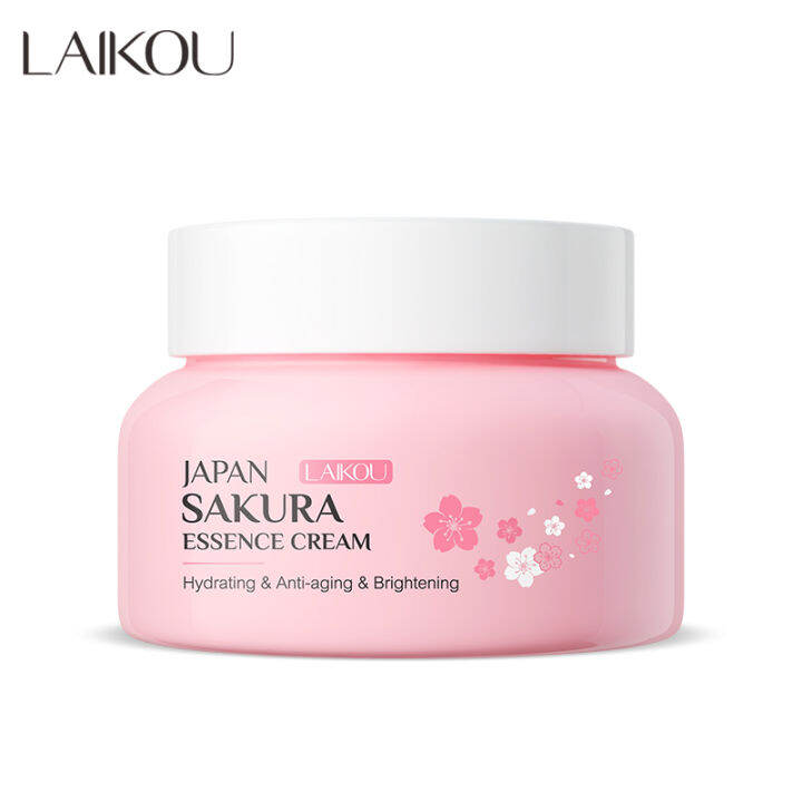 laikou-japanese-cherry-blossom-essence-cream-60g-ครีมเพิ่มความชุ่มชื้นบำรุงผิวกระจ่างใสต่อต้านริ้วรอย