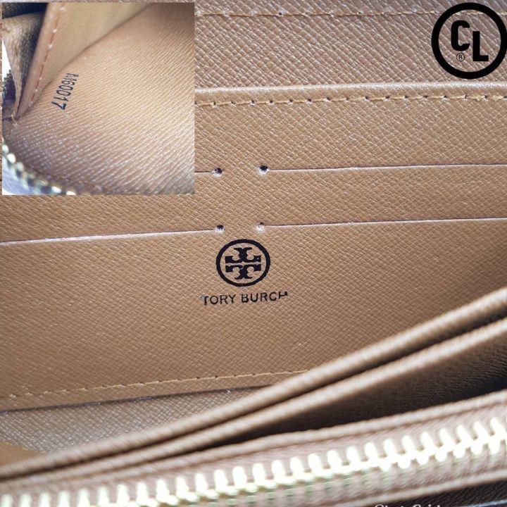กระเป๋าสตางคืทอรี่เบิร์ธ-ใบยาว-7-5-นิ้ว-แบบซิปรอบ-พร้อมกล่องแบรนด์-ท