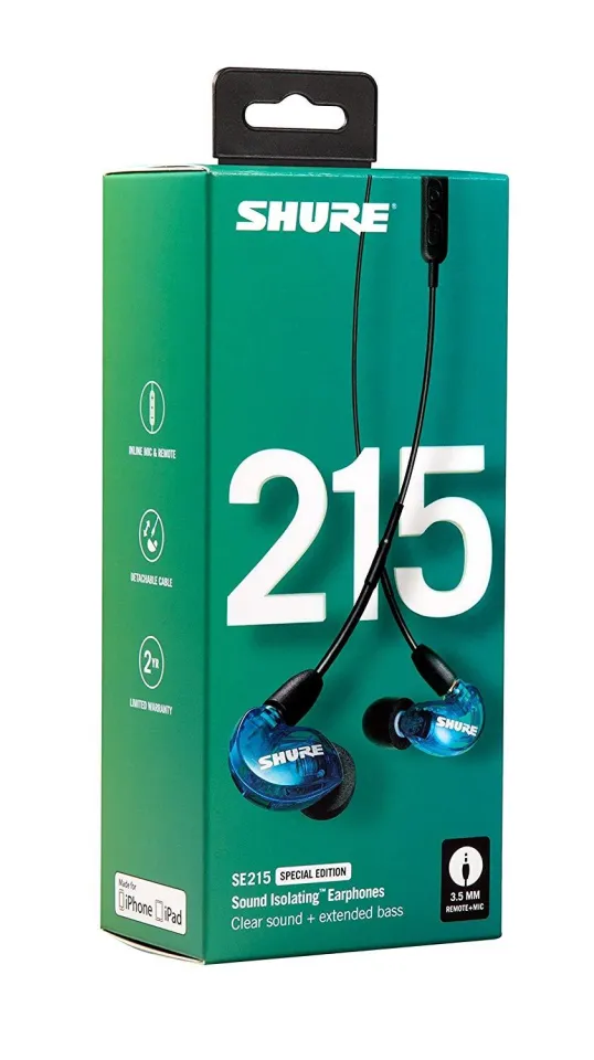 Shure SE215 Special Edition Sound Isolating Earphones with Inline