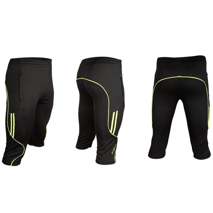 men-3-4-football-shorts-soccer-jogging-running-training-pants-6611