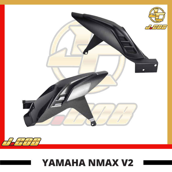 YAMAHA NMAX 155 2020 V2 REAR HUGGER INNER FENDER CARBON & MATTE BLACK ...