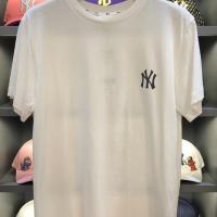 ▨☬ เกาหลีใต้ MLB แขนสั้น ฤดูร้อนใหม่ NY Yan Yan ทีมผู้ชายและผู้หญิงคู่เสื้อยืดคลาสสิกขนาดเล็กฉลากลำลองเสื้อยืดแท้