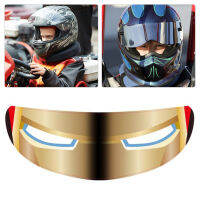 หมวกกันน็อคสติกเกอร์ตกแต่งที่ถอดออกได้รถจักรยานยนต์แข่งเลนส์ Visor สติ๊กเกอร์เย็น Applique บุคลิกภาพฟิล์มเลนส์สติ๊กเกอร์