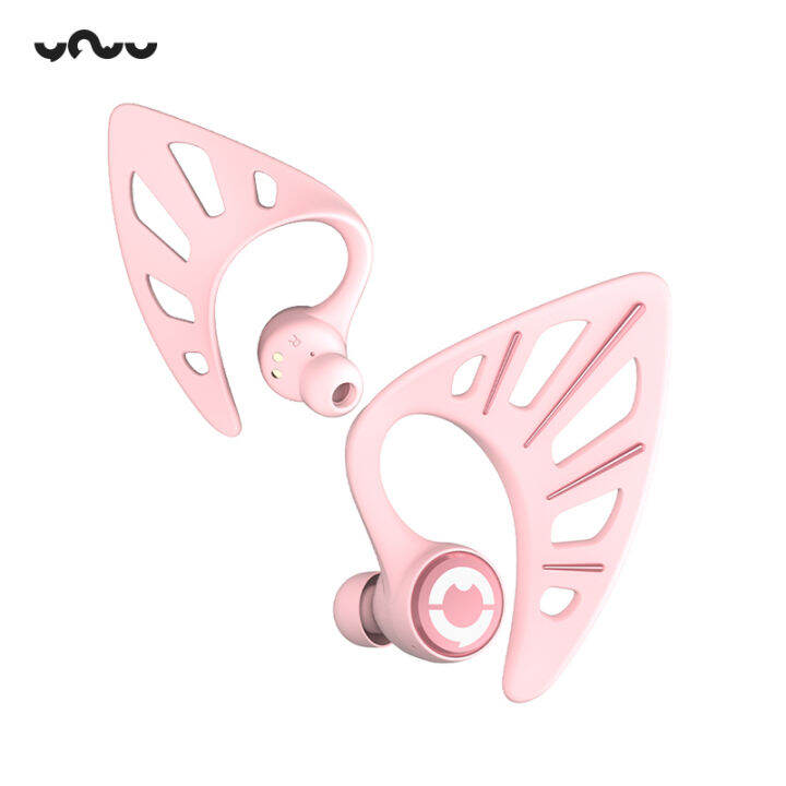 YOWU Elf Ear Headphones, Wireless 5.0 Earphones, 10 Colors RGB Effects
