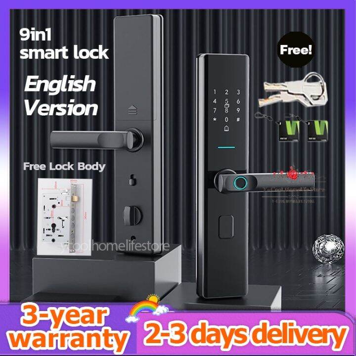 Fingerprint Smart Door Lock Security Antitheft Lock Digital Code