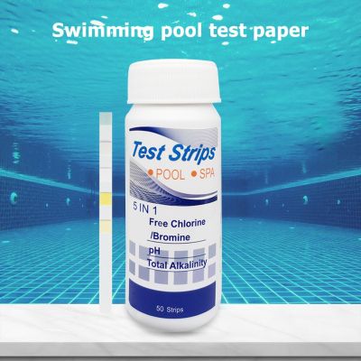 100pcs Water Quality Test Strips High Precision Chlorine/PH/Bromine Measure Paper Easy Detection Aquarium Pool Accessories Inspection Tools