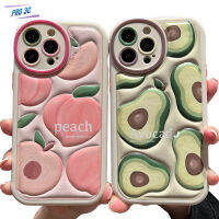 การออกแบบลวดลายผลไม้การ์ตูนเคสโทรศัพท์โปรใช้ได้กับ Iphone 14/13/12/11ซีรีส์เคสห่อหุ้ม