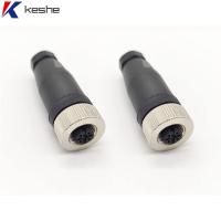 KESHE 2Pcs 12mm ครับ ขั้วต่อตัวเมีย M12 4พิน ปลั๊กการบิน Unshiled ขั้วต่อแบบวงกลม อุปกรณ์สำหรับอุตสาหกรรม