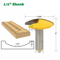 1PC 1/2－12.7MM Shank Milling Cutter ไม้แกะสลัก 1-3 / 4－Wide Small Bowl Router Bit 1.65－Radius Concave Radius Wood Work Crown