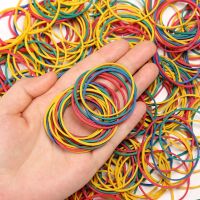 【hot】♟  15 50mm Colorful Elastic Rubber Bands Office Stationery Supplies Stretchable Elastics Band Ring/Latex
